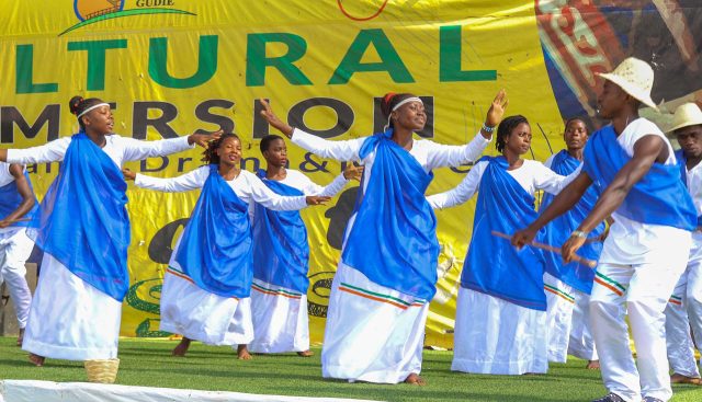 Gudie Cultural Troupe dazzle the audience with a traditional cultural performance